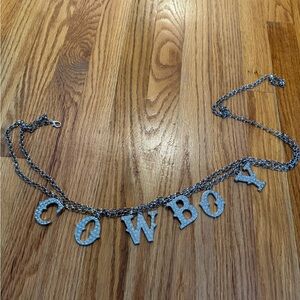 Silver 'Cowboy' Chain Belt